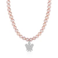 Necklace Roberto Giannotti Woman in Pearls Zircone GIA471